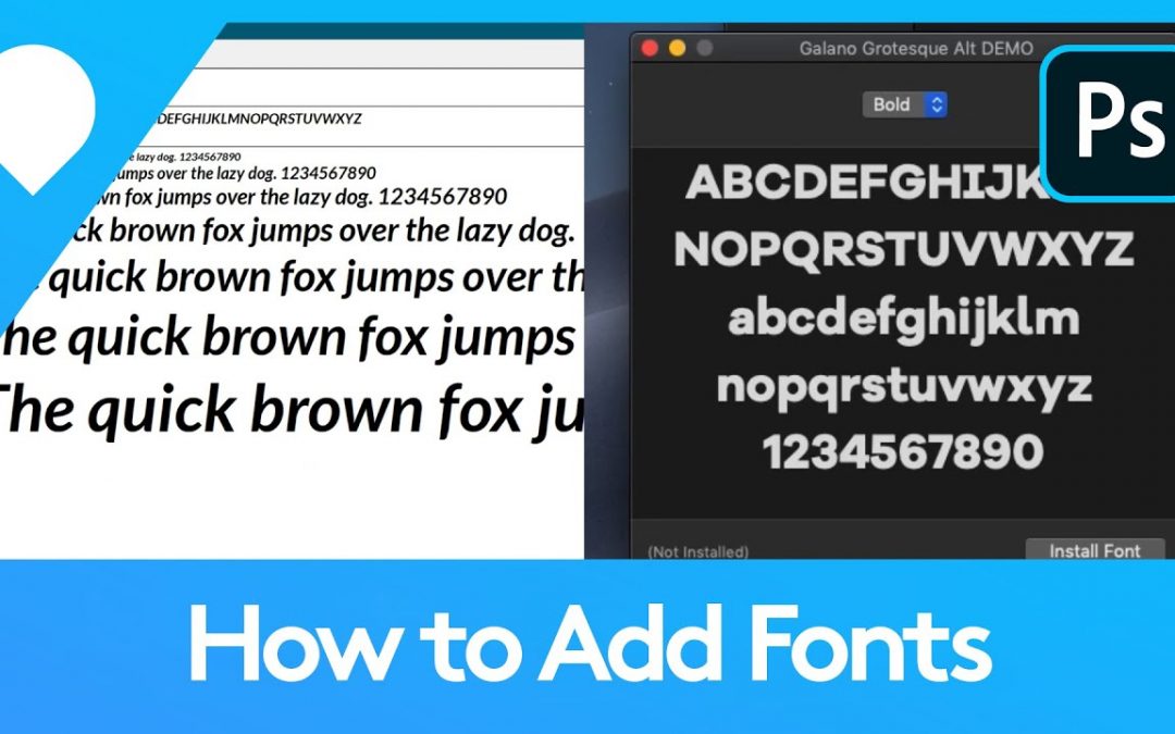 How To Add Fonts In Photoshop | Adobe Tutorial | Dieno Digital ...