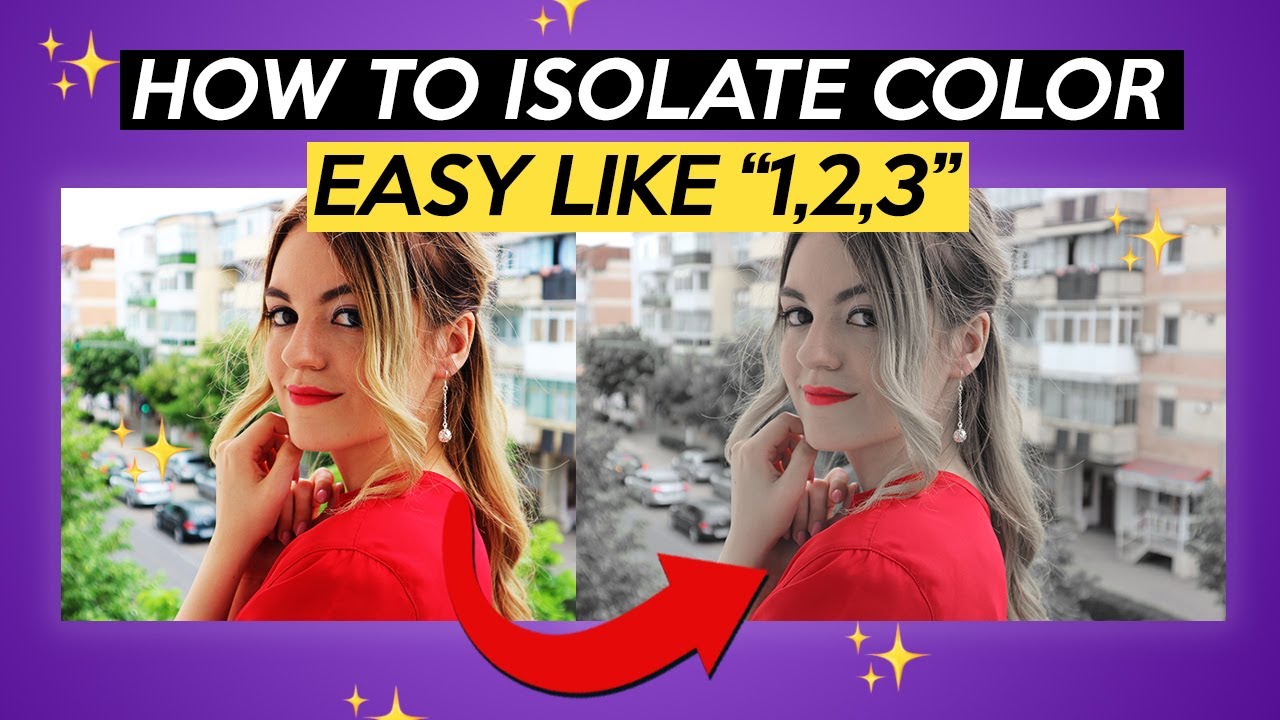 How to isolate color in a photo Photoshop Tutorial