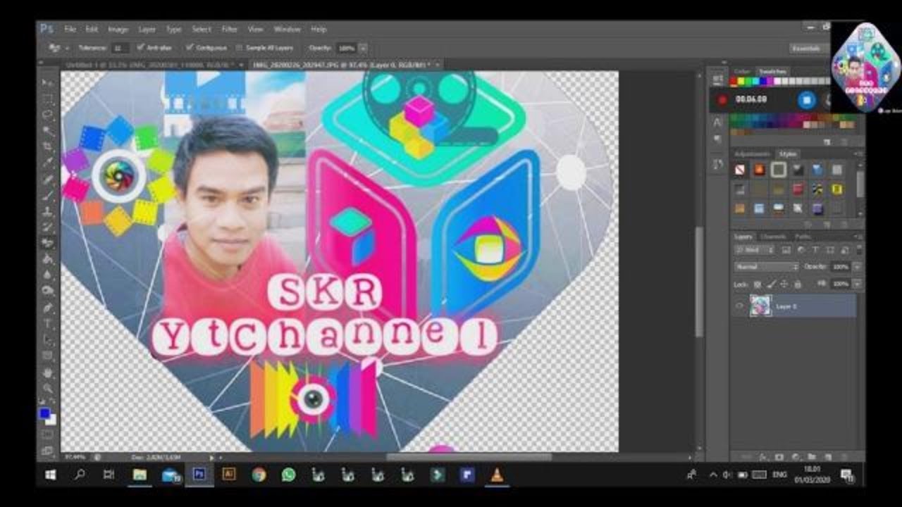 Cara Membuat Thumbnail Youtube dengan Photoshop - adobe