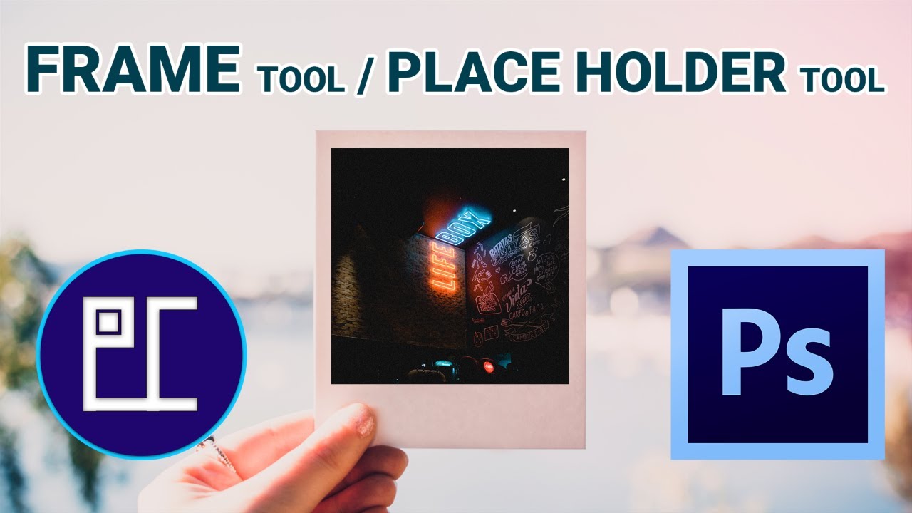 Frame Tool in Photoshop (Hindi)
