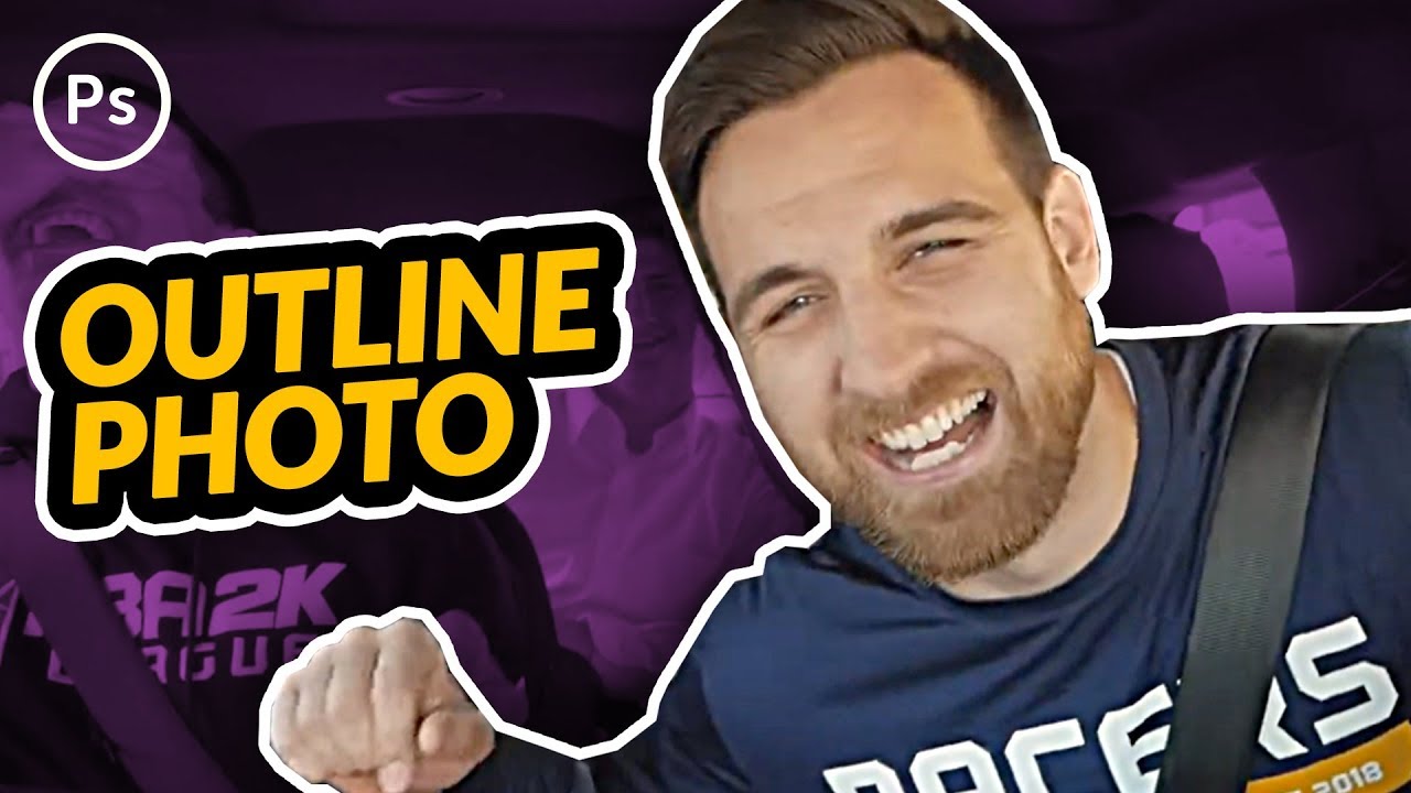 How to Outline Images for YouTube Thumbnails | Photoshop Tutorial