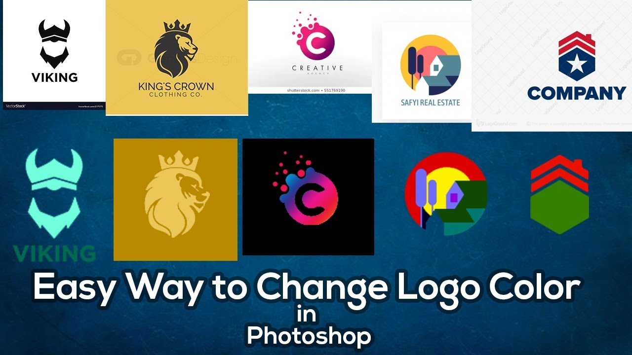 Easy way to change Logo Color in Photoshop | Photoshop Tutorial | Adobe Photoshop CC