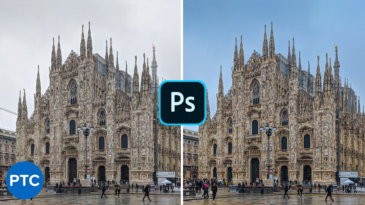 Turn a White/Gray Sky Into a Blue Sky In Photoshop