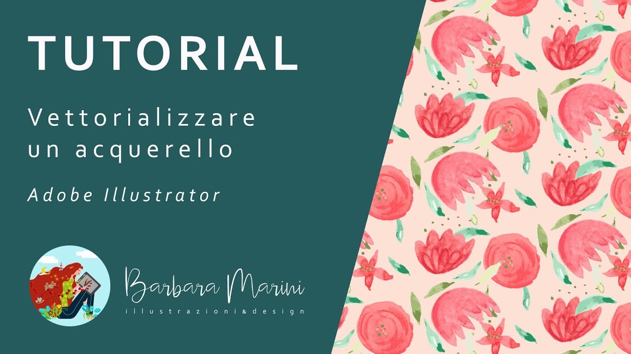 Come vettorializzare un disegno ad acquerello con Adobe Illustrator e Photoshop - tutorial