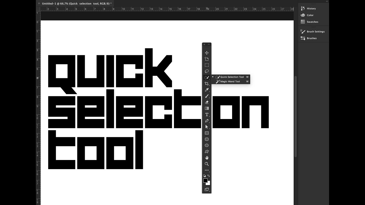 Quick selection tool tutorial - Photoshop CC