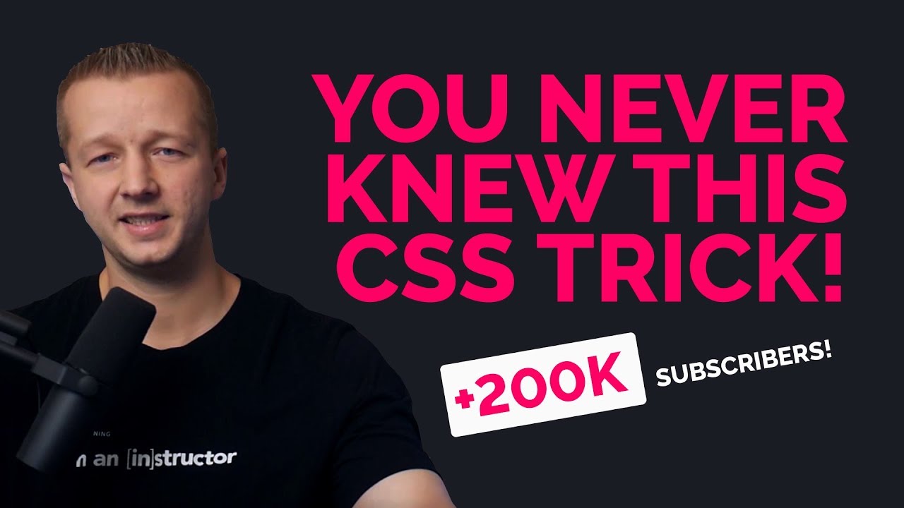 One CSS Trick You Didn't Know About! +200k Subscribers Today!