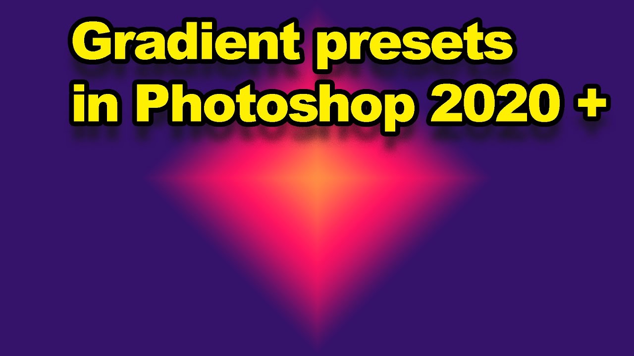 Photoshop 2020 gradients - new features tutorial