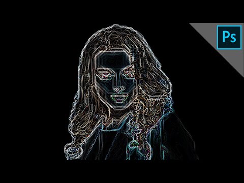 Digital abstract line portrait | PHOTOSHOP TUTORIAL