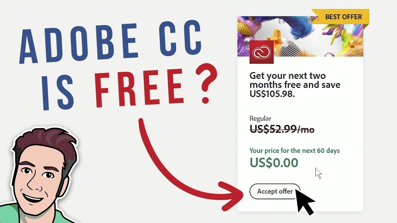 How to Get Adobe Creative Cloud for FREE for 2 Months!