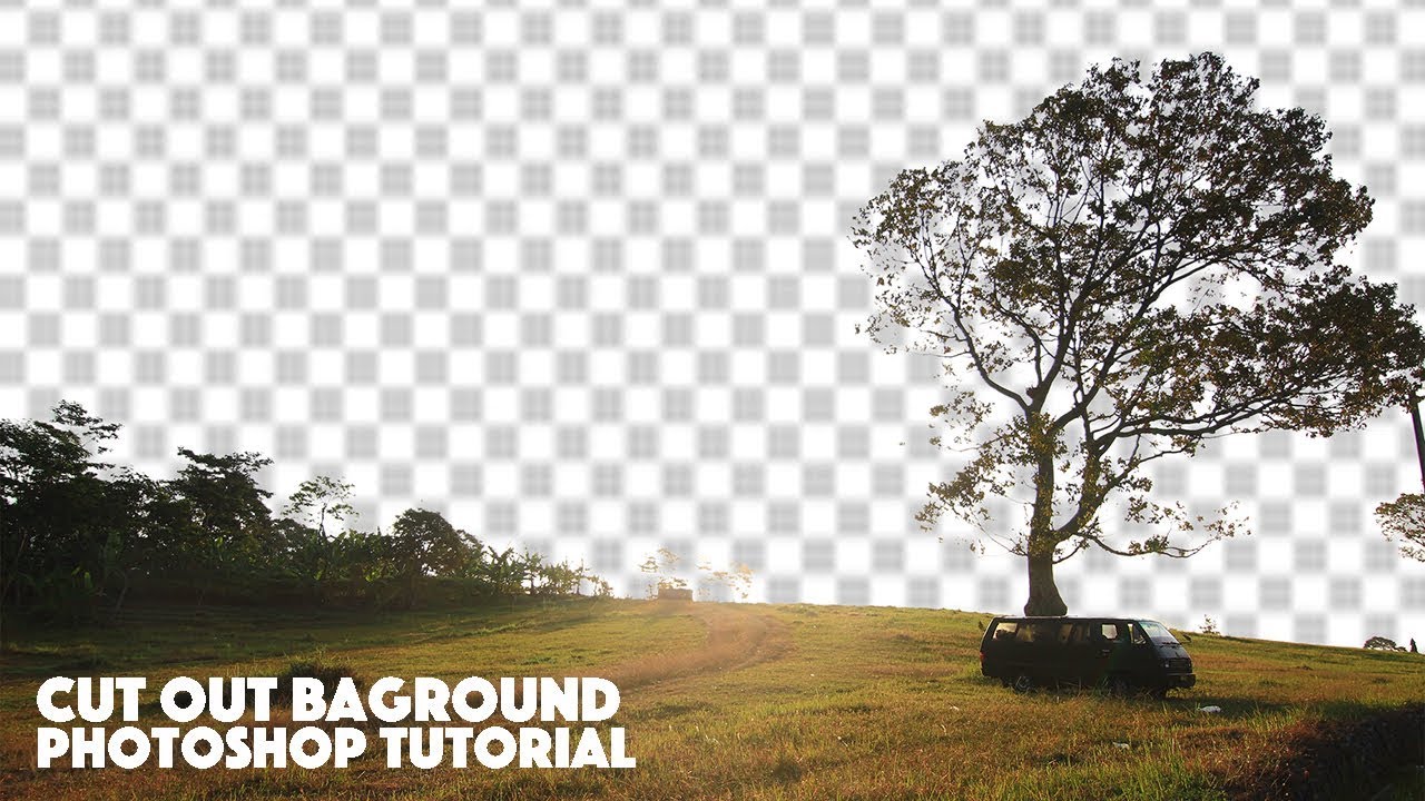 How To Cut Backround Image Photoshop Tutorial