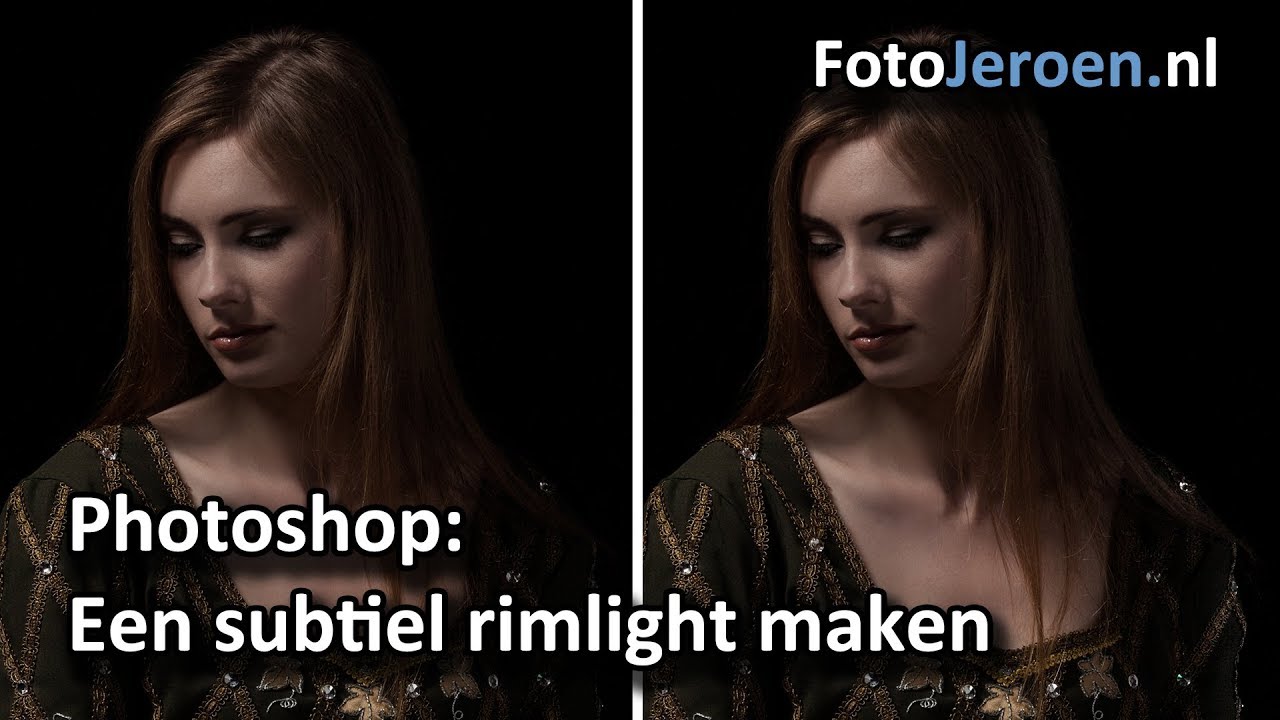 Een rimlight maken (Photoshop)