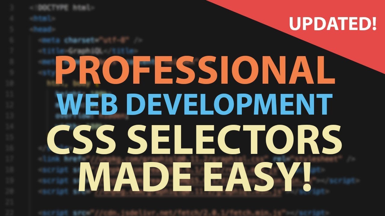 CSS SELECTORS MADE EASY - HTML CSS Tutorial for Beginners