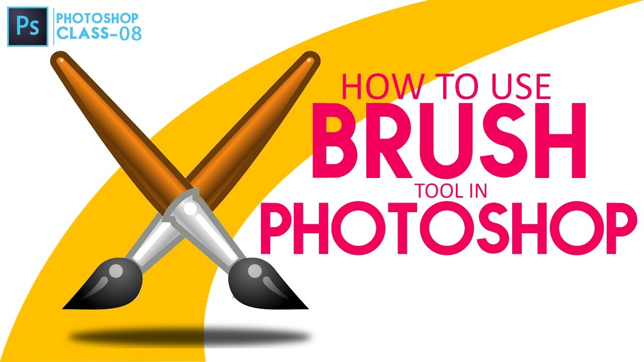 How to use Brush tool in Photoshop | Class-8 | Subhan Adobe Ideas | Urdu/Hindi |