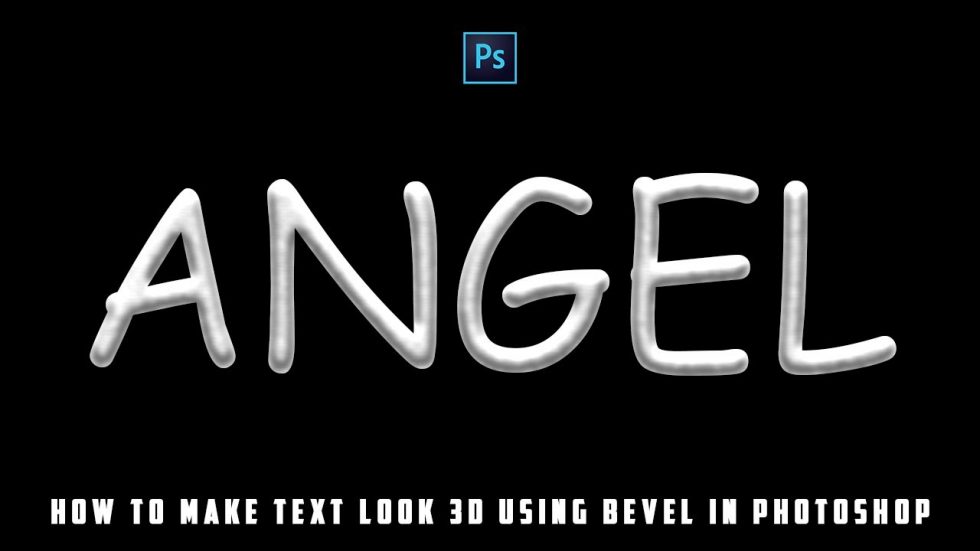 how to make text look 3d in photoshop