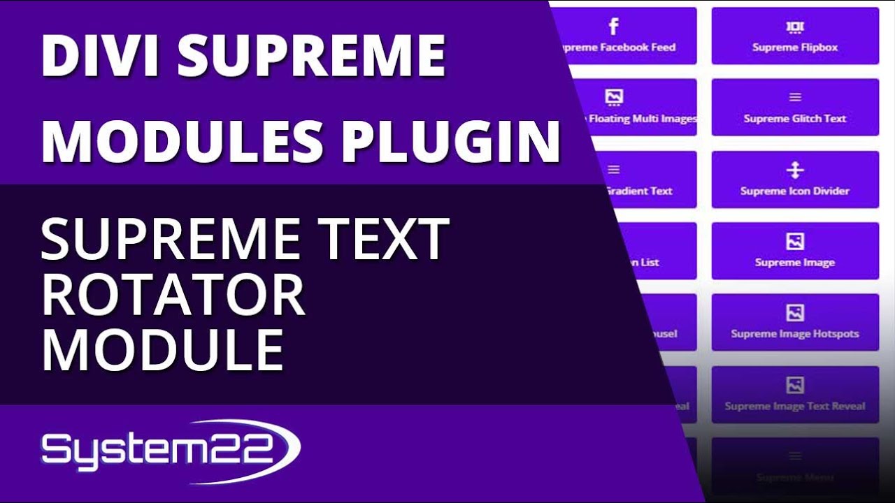 Divi Theme Supreme Text Rotator Module