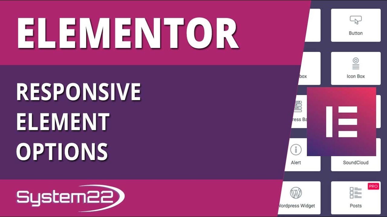 Elementor WordPress Plugin Responsive Element Options