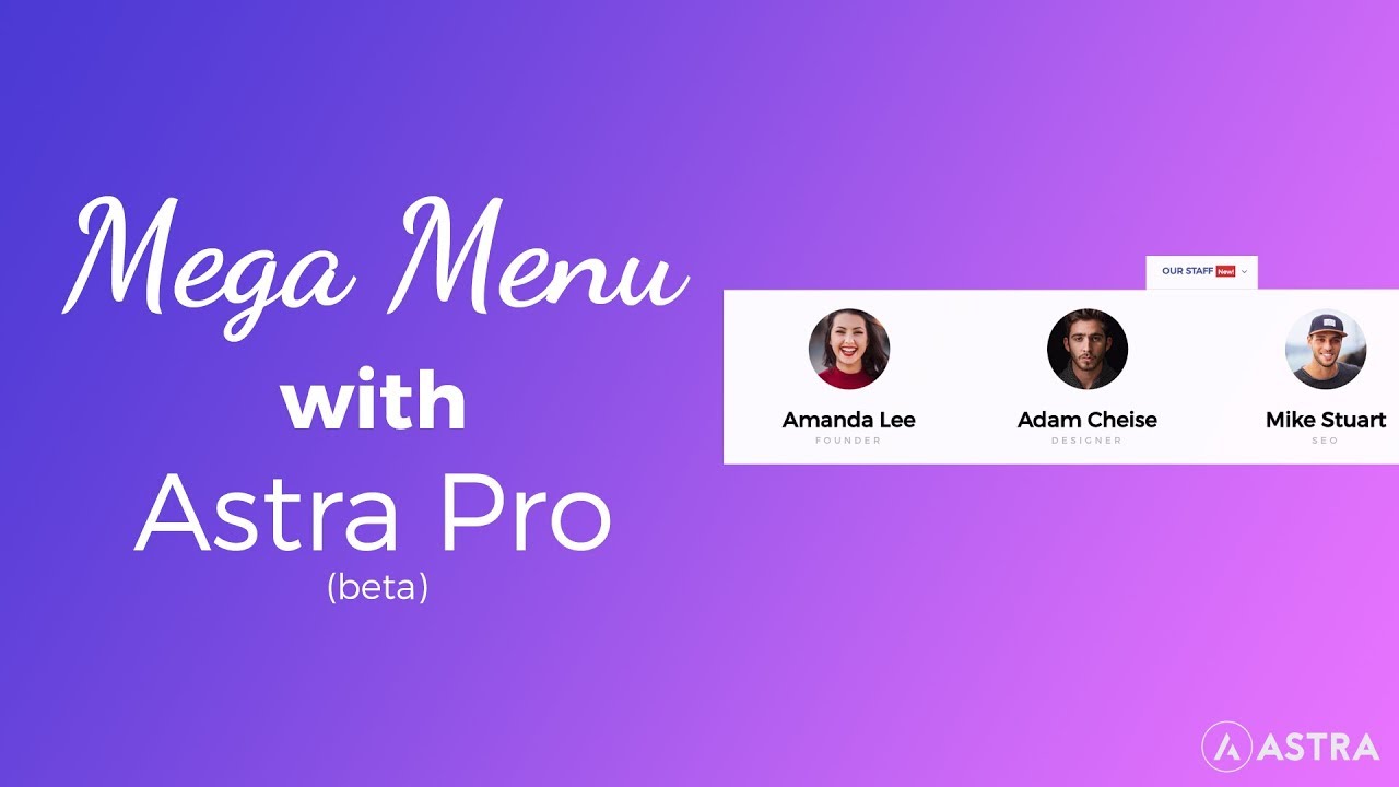 How to Enable Mega Menu with Astra Pro Plugin (Beta)