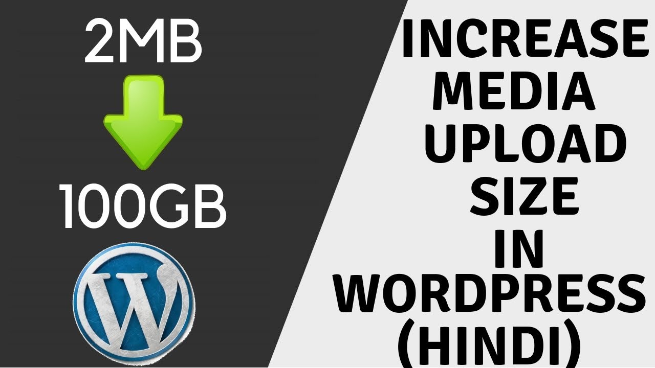 How to Increase Media File Maximum Upload Size in WordPress Plugin (Hindi) 2019