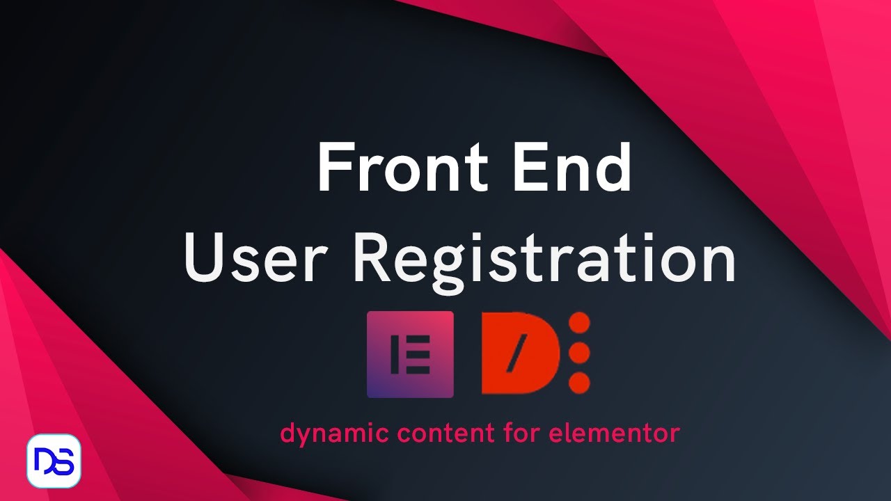 Wordpress front end user registration with Elementor forms - dynamic content plugin