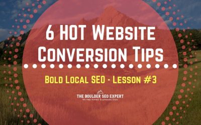 search engine optimization tips – 6 Hot Website Conversion Tips for Local Businesses | Bold Local SEO Course