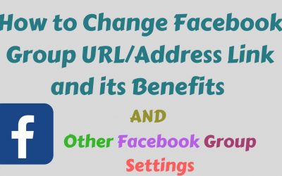 search engine optimization tips – How to Change Facebook Group URL/Address Link (Facebook SEO Tips) and Other Facebook Group Settings