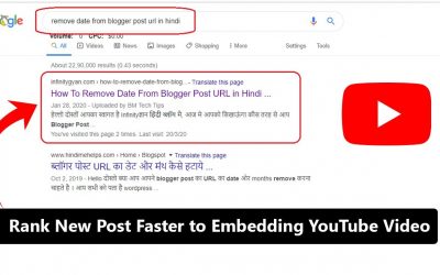 search engine optimization tips – Rank New Post Faster to Embedding YouTube Video 2020