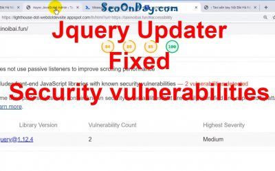 search engine optimization tips – [SEO Tips] [7] Jquery updater Fixed Security Vulnerabilities