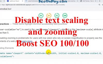 search engine optimization tips – [SEO Tips]10. Disable text scaling and zooming SEO #1 Google