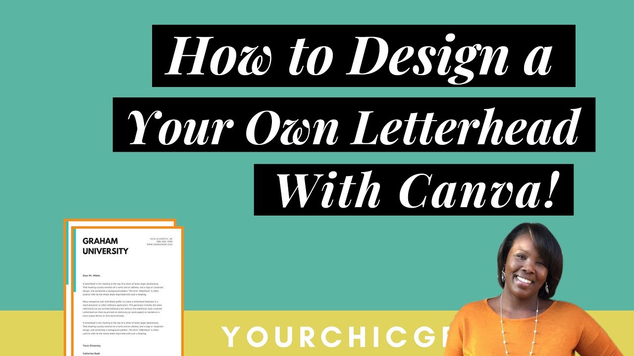 How to design your own letterhead with Canva (2018 Tutorial)