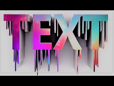 how to make 3d text in photoshop