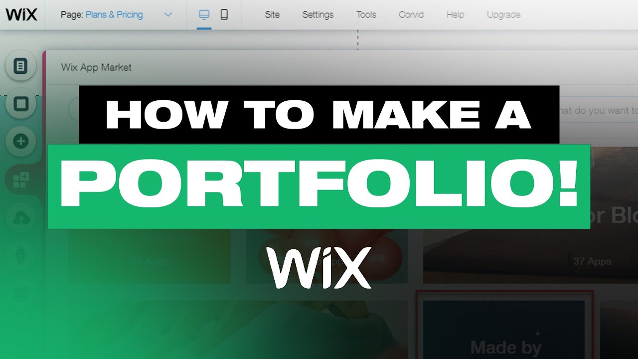 How to Make a Portfolio! (Wix Tutorial)