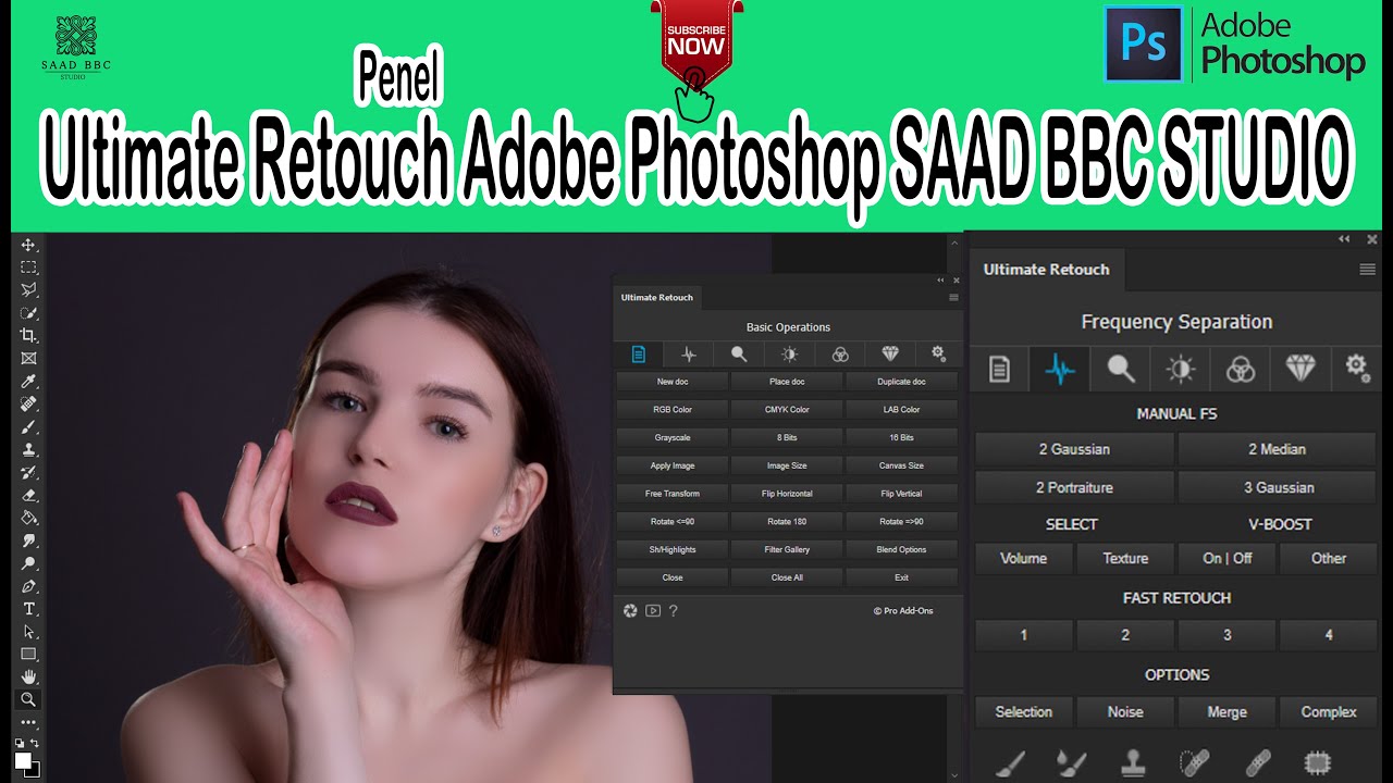 photoshop tutorials for beginners free Ultimate Retouch Adobe Photoshop SAAD BBC STUDIO