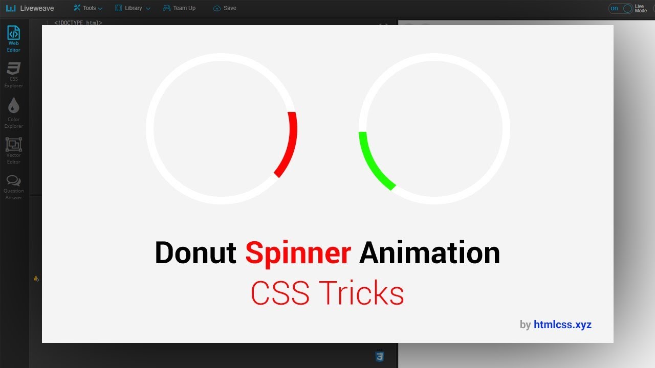 Easy CSS Loading Spinner | CSS Tricks | htmlcss.xyz