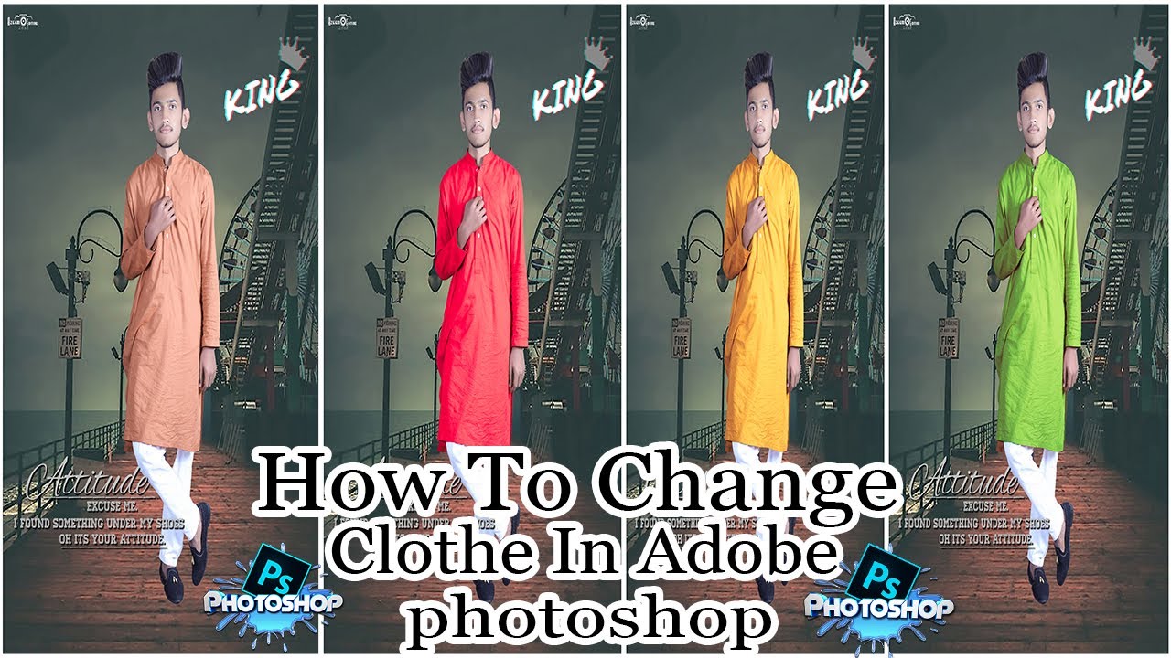 How to change Clothe in adobe photoshop 2020