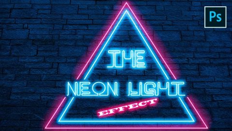 Neon Glow TeXt | Photoshop Tutorial | How to make glowing text in ...