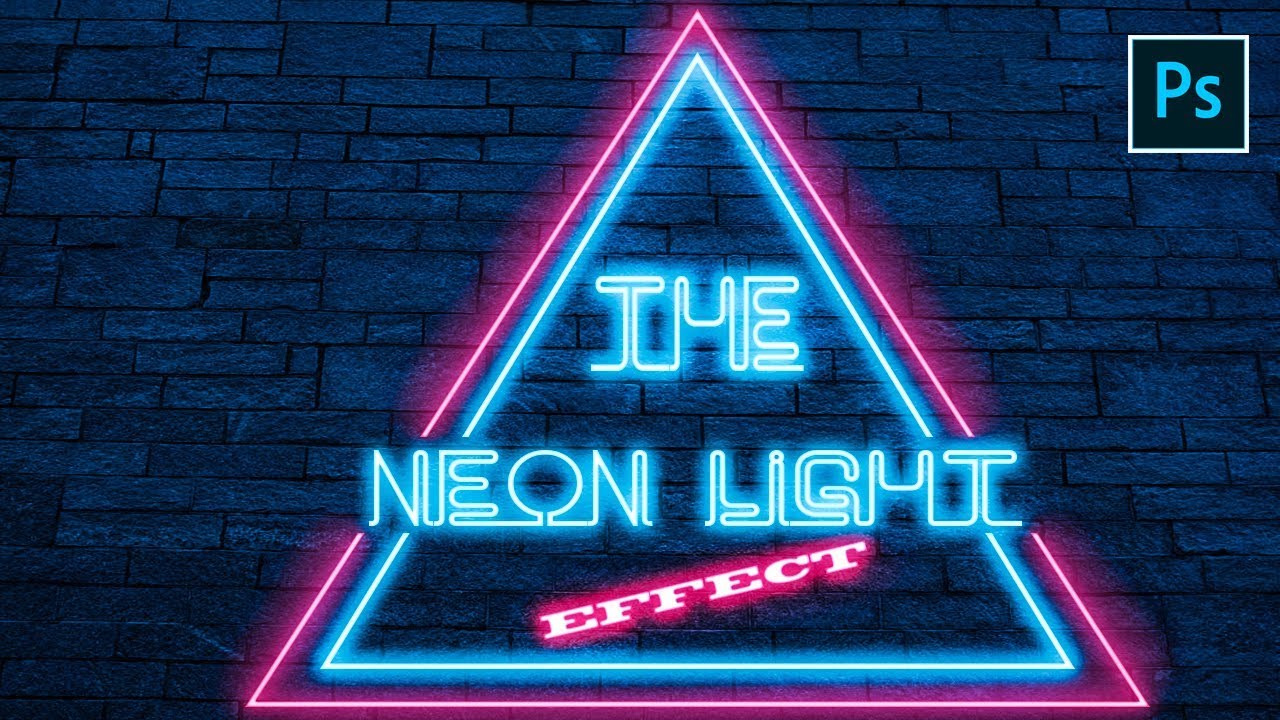 Neon Glow TeXt Tutorial How to make glowing text in