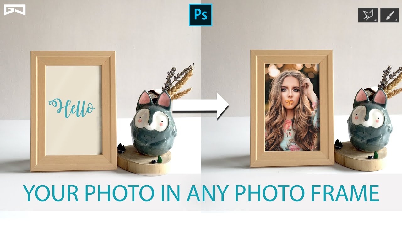 Photoshop Tutorial for Beginners | How to set your photo in any photo frame | Polygonal Lasso tool