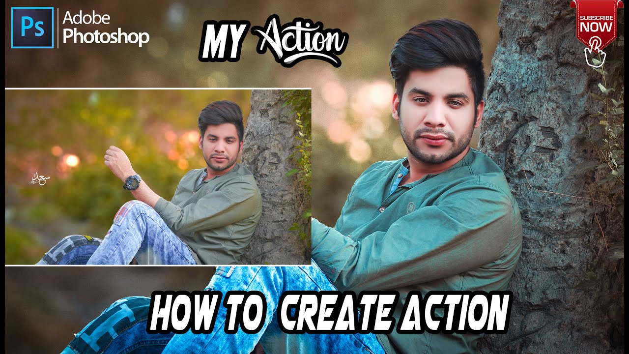 photoshop editing tutorials How to Create an Action in Photoshop SAAD BBC STUDIO