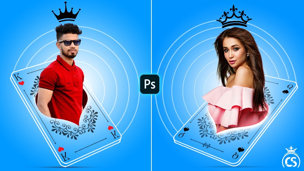 Playing Card Portrait 3D Pop Out Effect || Photo Editing || Photoshop Tutorial | Photo Manipulation