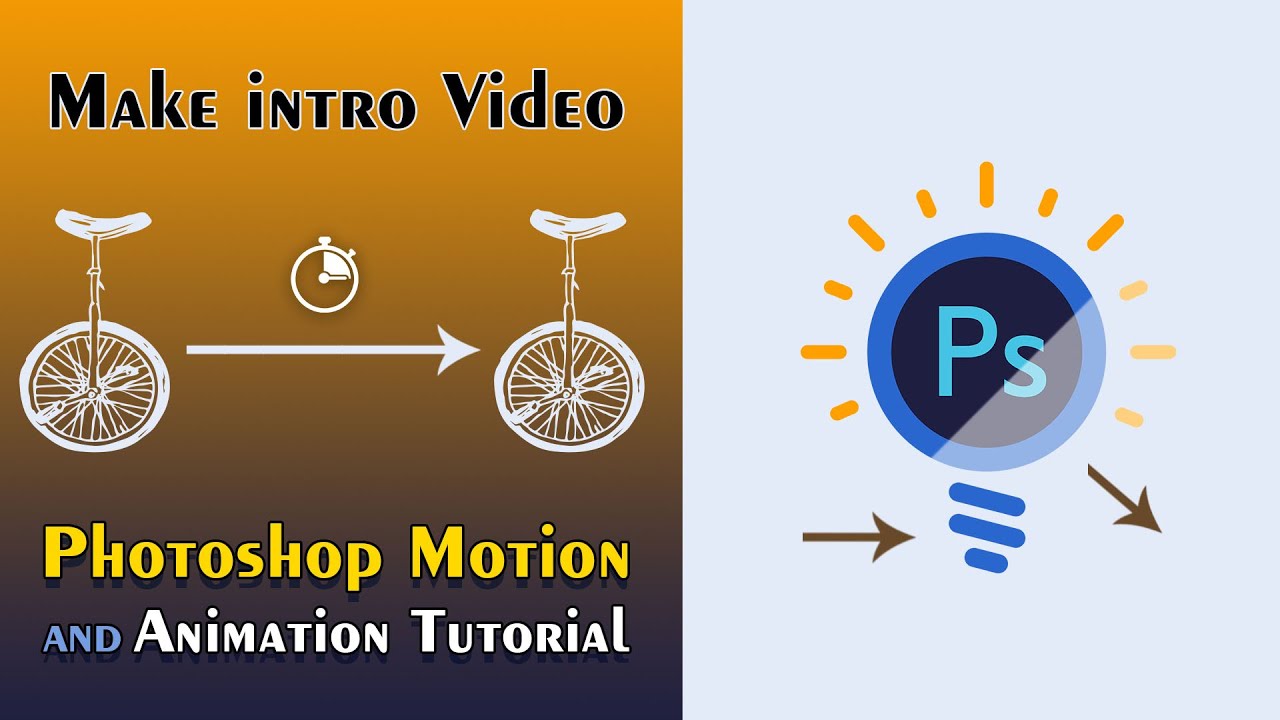 Photoshop Motion and Animation Tutorial / Create Intro Video for Your Youtube Channel