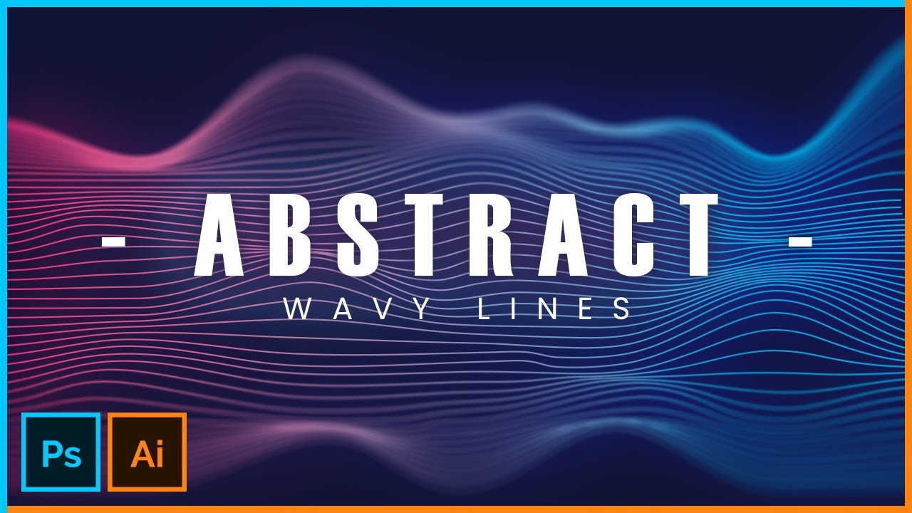 Dynamic Wavy Line Effect - Adobe Illustrator and Photoshop Tutorial