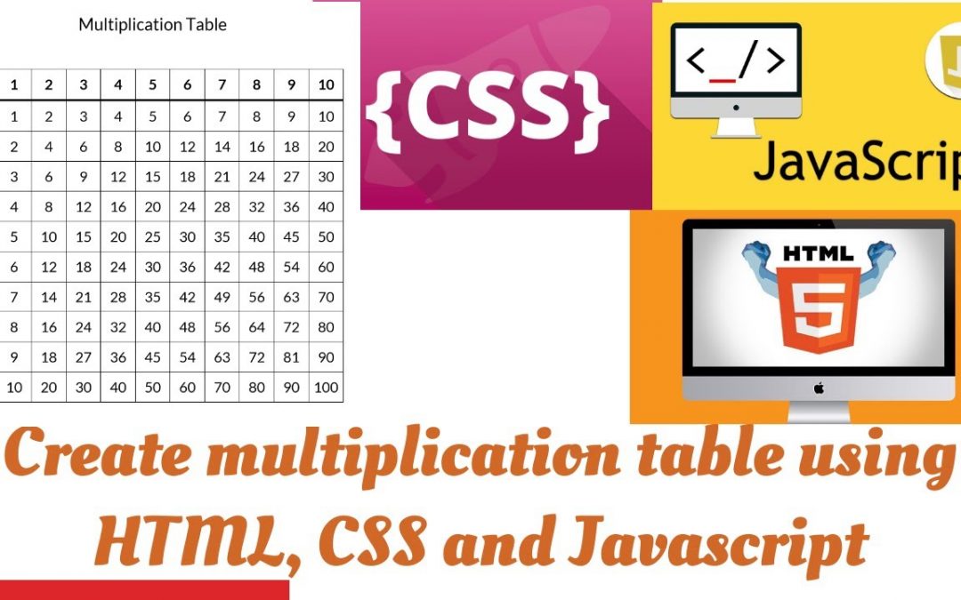 Умножение в js. JAVASCRIPT Multiplication Table. Table html. Умножение в джаве.