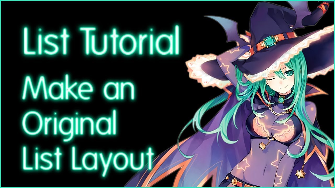 How to make an original CSS list layout (MyAnimeList tutorial)