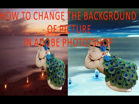 How to change the background of photo in Adobe Photoshop 7.0 and simple editing