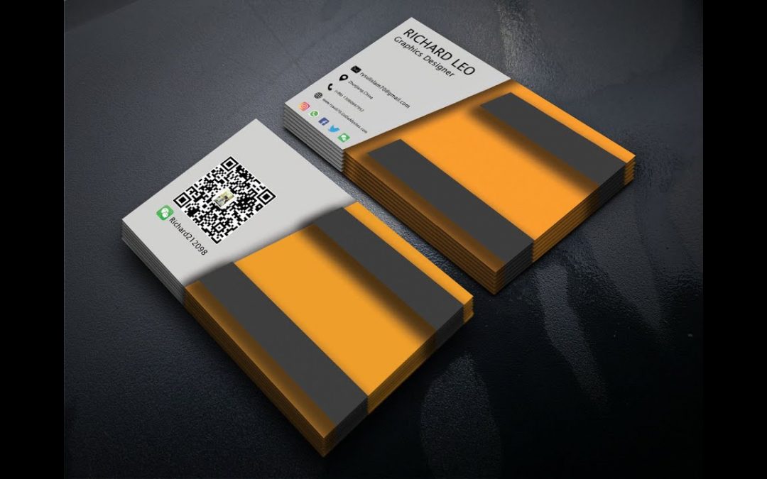 Business Card Design in Adobe Photoshop || Front side ...