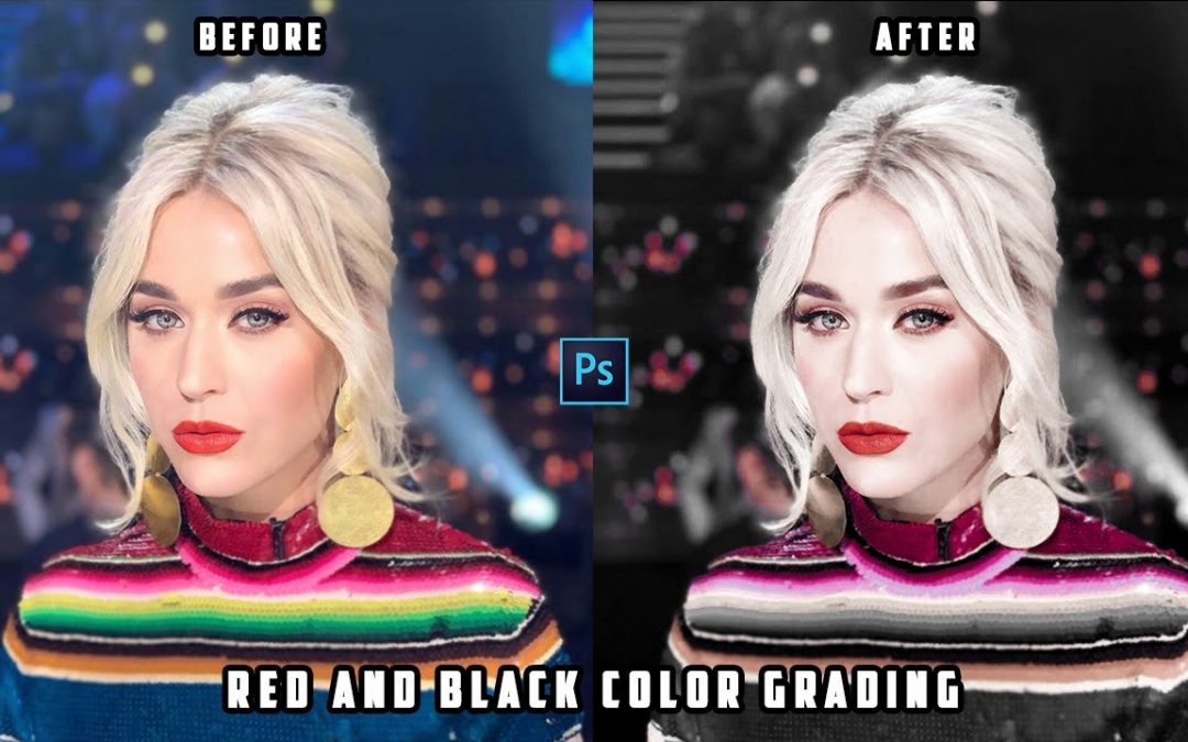 Red and Black Color Grading in Photoshop | Camera Raw Filter | Adobe Photoshop