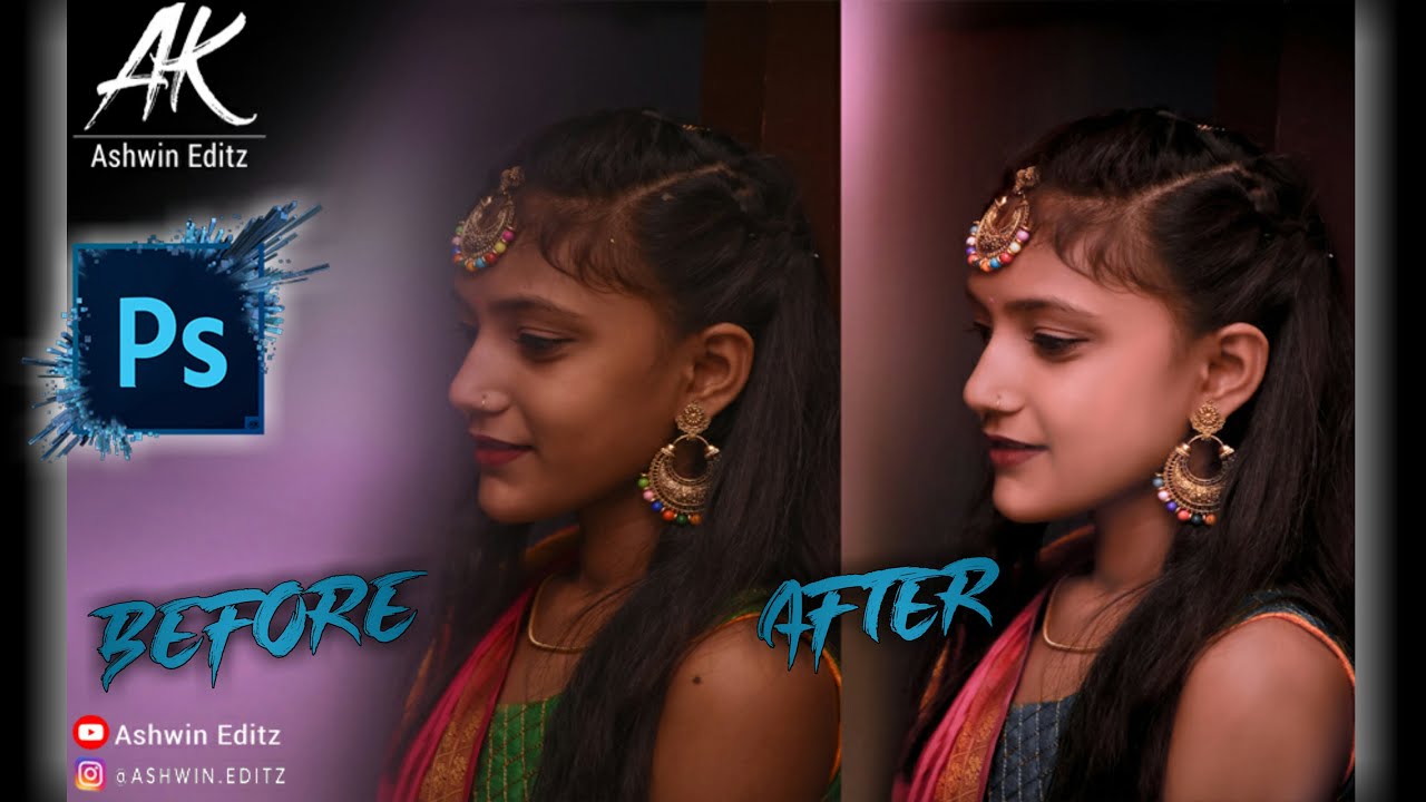 How to Retouch Photo in Adobe Photoshop cs3 | Photo Retouching Tutorial | Ashwin Editz.