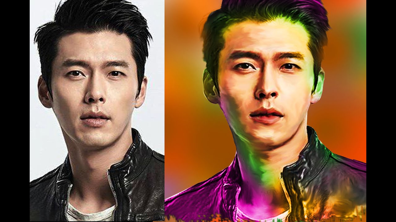 HYUN BIN Digital Painting Effect  - Photoshop Tutorial