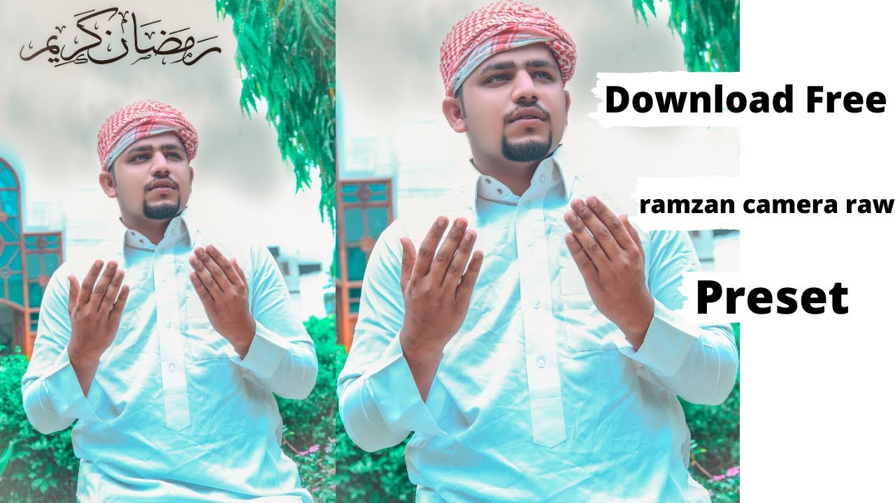 Adobe photoshop toutorial : Free ramzan mubarak camera raw preset by Abrar Photoshop