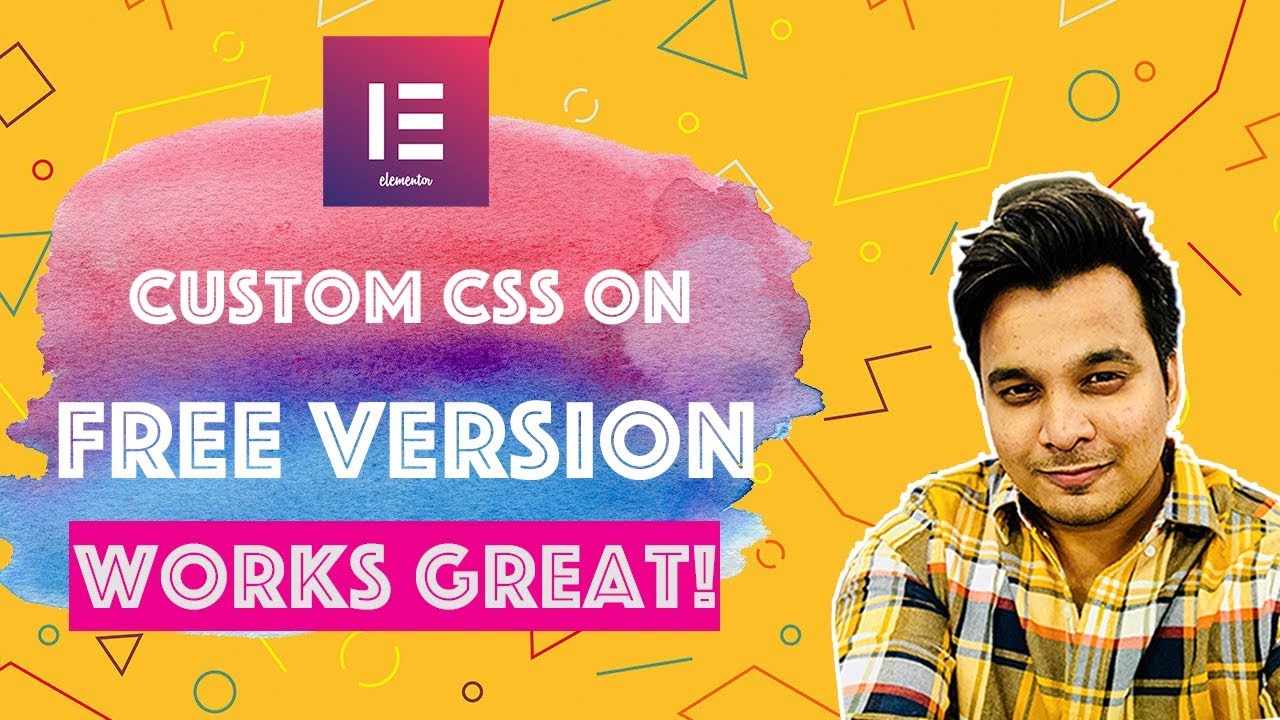 Custom Css with Elementor Free Version using HTML widget